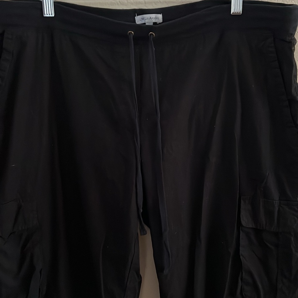 JW Los Angeles Cargo pants 7 pockets drawstring, cuffed ankle - Picture 3 of 4
